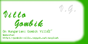 villo gombik business card